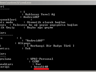 Bilgisayarda Kayıtlı Wifi Şifrelerini Görmek