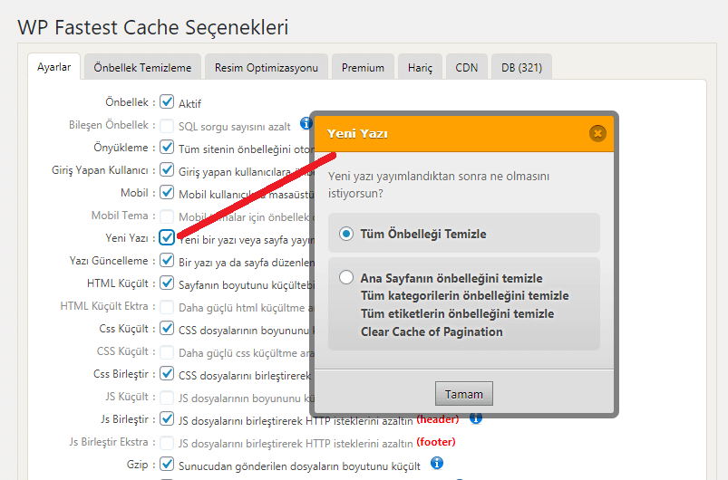 WP Fastest Cache Kurulum ve Ayarları