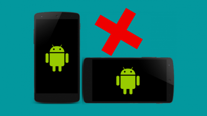 Android Studio Ekran Dönmesini Engelleme