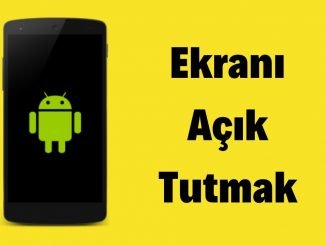 Android Studio Ekranı Açık Tutmak