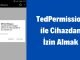 Android Studio TedPermission ile Cihazdan İzin Almak