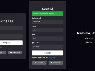 PHP Basit Üyelik Sistemi